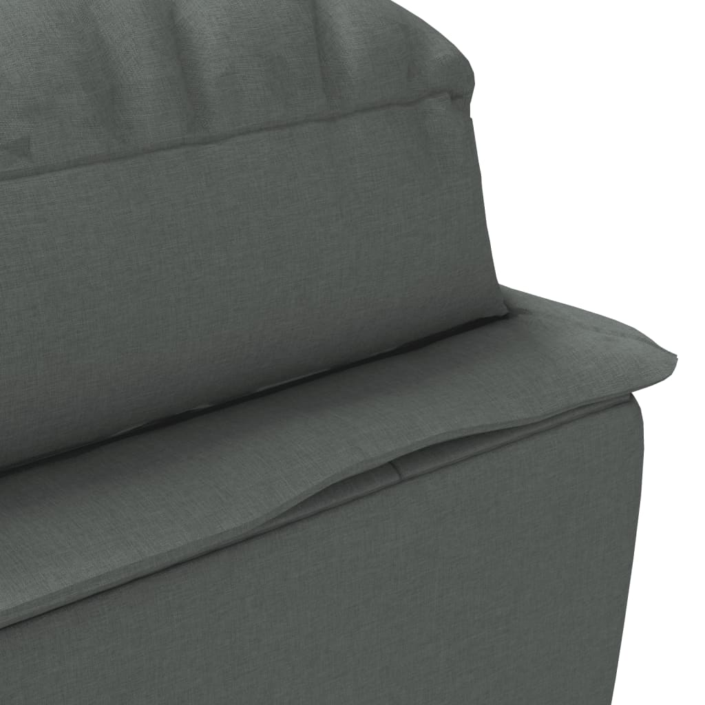 Chaise longue avec coussins gris foncé tissu Chaises longues vidaXL   