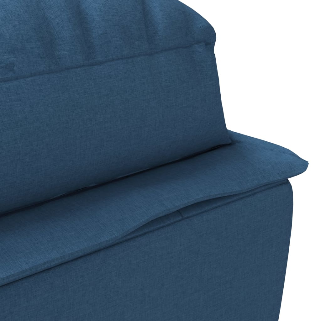 Chaise longue avec coussins bleu tissu Chaises longues vidaXL   