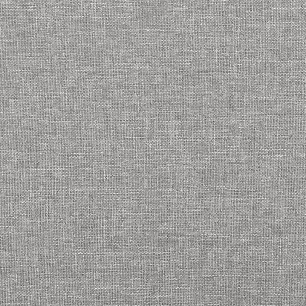 Cadre de lit gris clair 120x190 cm tissu Lits & cadres de lit vidaXL   