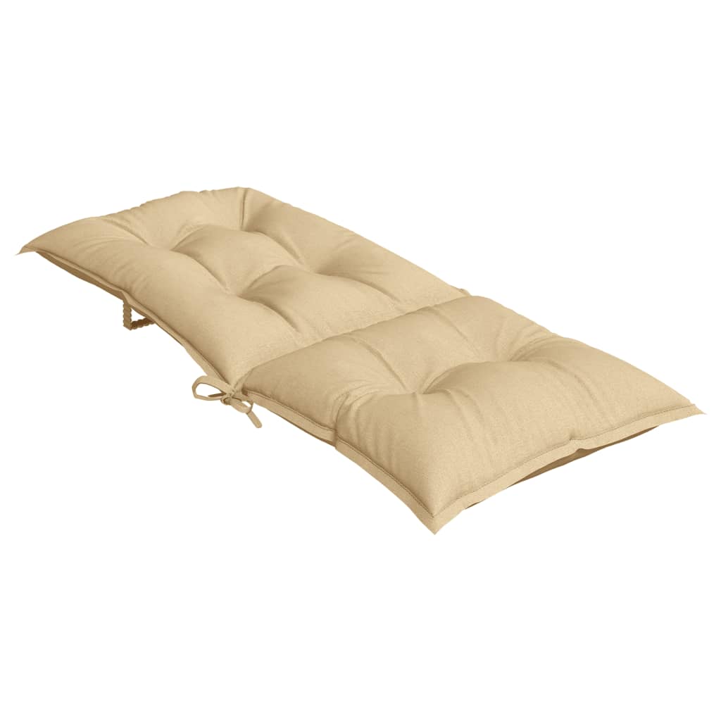 Image Coussins de chaise à dossier haut lot de 2 beige mélangé tissu | Xios Store SNC vidaXL Xios Store SNC