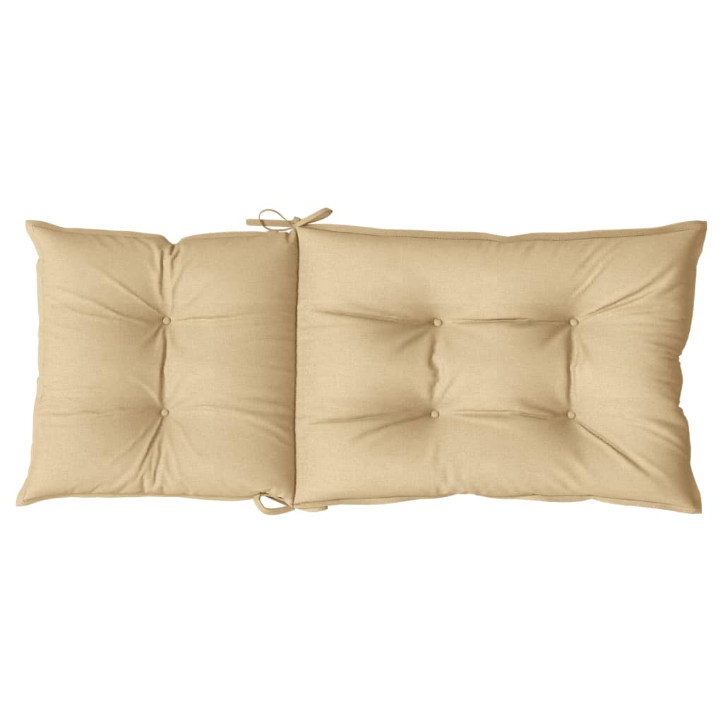 Image Coussins de chaise à dossier haut lot de 2 beige mélangé tissu | Xios Store SNC vidaXL Xios Store SNC