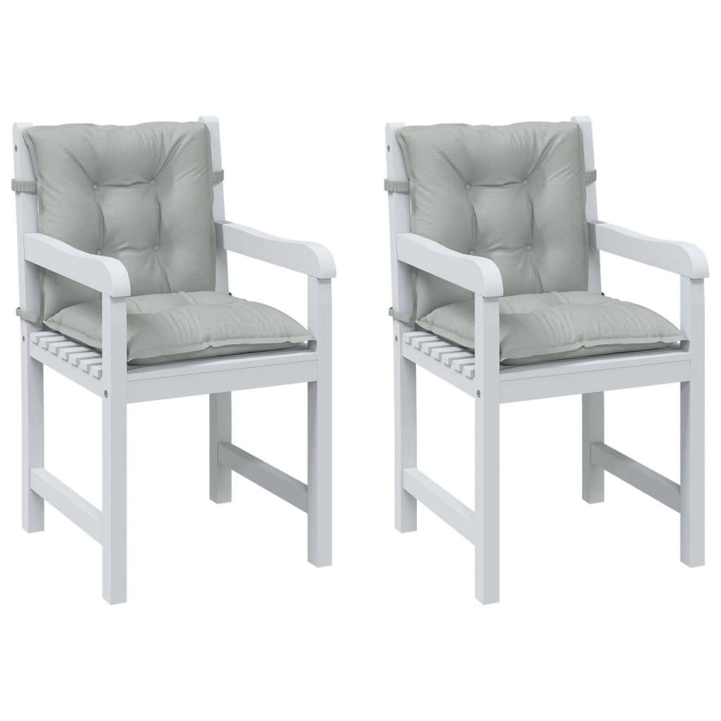 Image Coussins de chaise à dossier bas lot de 2 gris clair mélangé | Xios Store SNC vidaXL Xios Store SNC