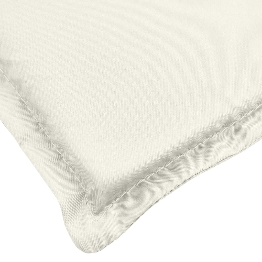 Coussins de chaise à dossier haut lot de 6 crème mélangé tissu, Xios Store SNC