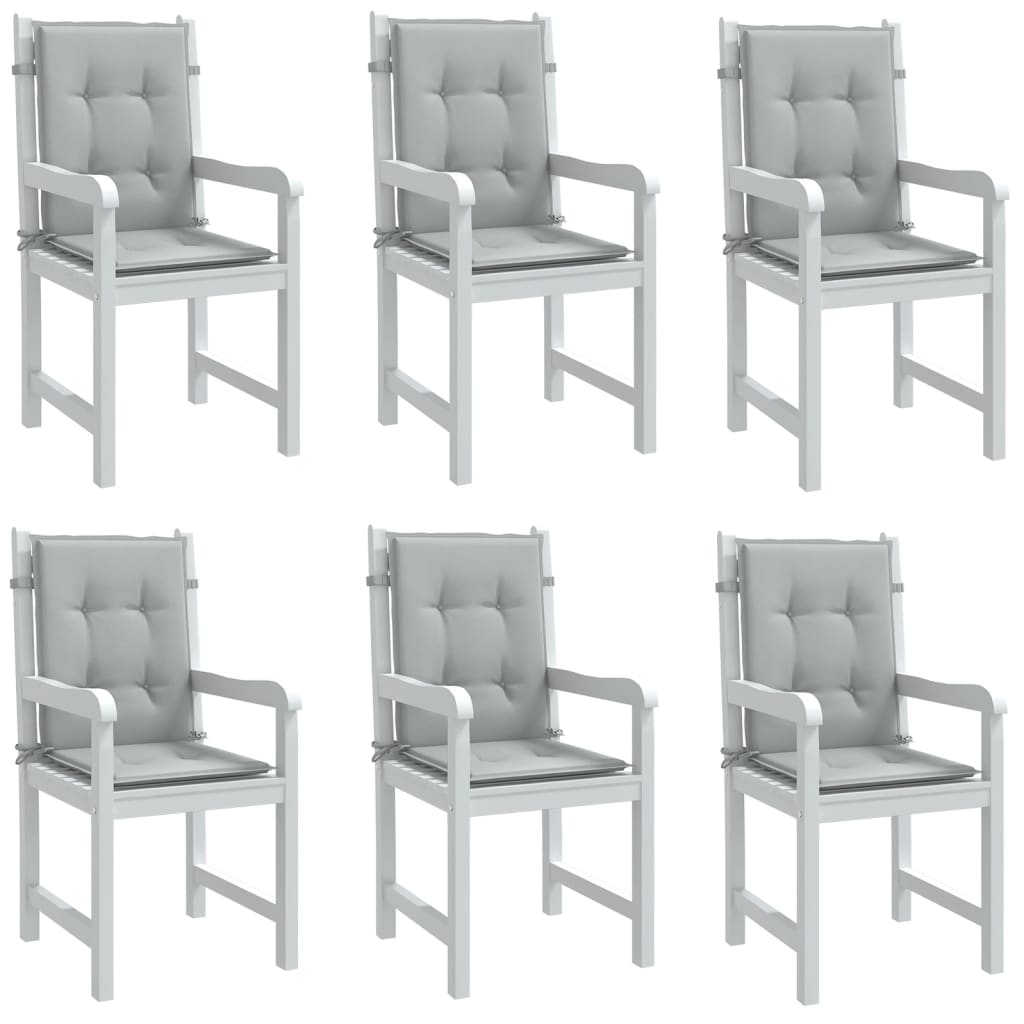 Image Coussins de chaise à dossier bas lot de 6 gris clair mélangé | Xios Store SNC vidaXL Xios Store SNC