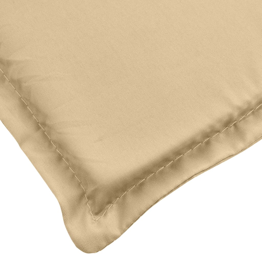 Coussins de chaise à dossier bas lot de 6 beige mélangé tissu, Xios Store SNC