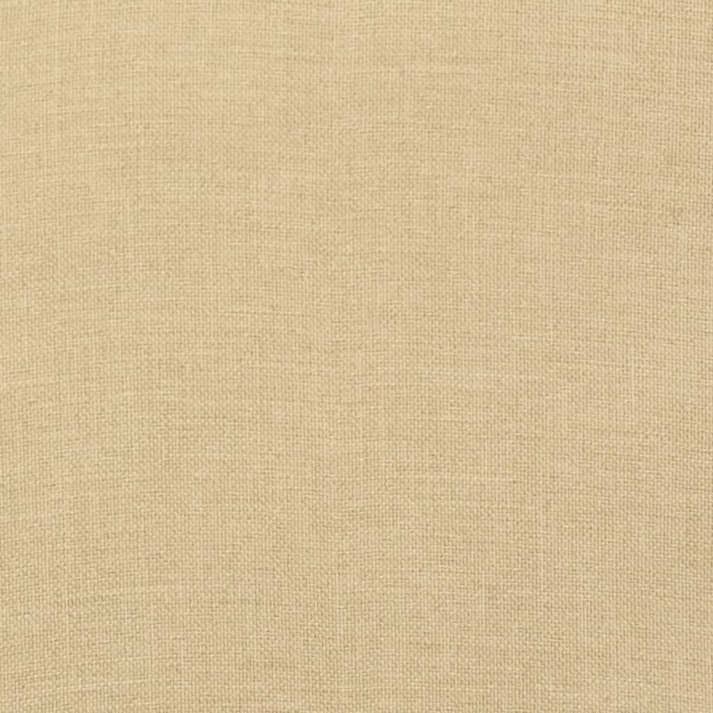 Coussins de chaise à dossier bas lot de 6 beige mélangé tissu, Xios Store SNC