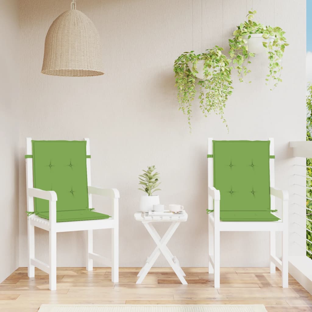 Image Coussins de chaise à dossier bas lot de 2 vert mélangé tissu | Xios Store SNC vidaXL Xios Store SNC