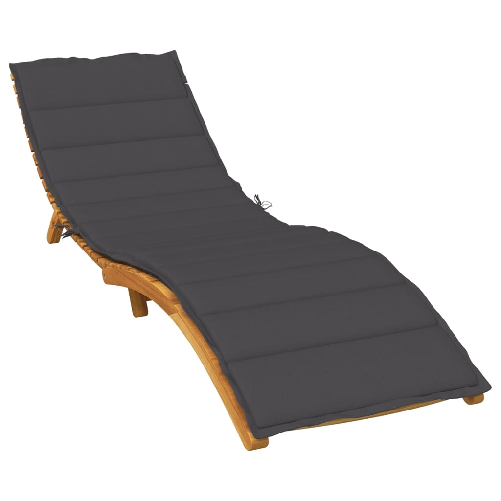 Image Coussin de chaise longue anthracite mélangé 200x50x4 cm tissu | Xios Store SNC vidaXL Xios Store SNC