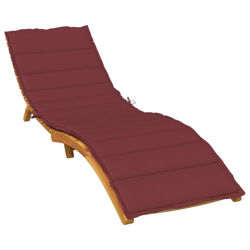 Image Coussin de chaise longue rouge bordeaux mélangé 200x50x4 cm | Xios Store SNC vidaXL Xios Store SNC
