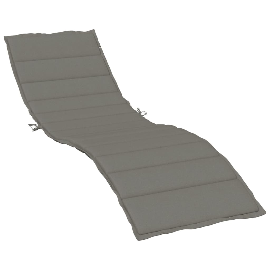 Image Coussin de chaise longue gris foncé mélangé 200x60x4 cm tissu | Xios Store SNC vidaXL Xios Store SNC