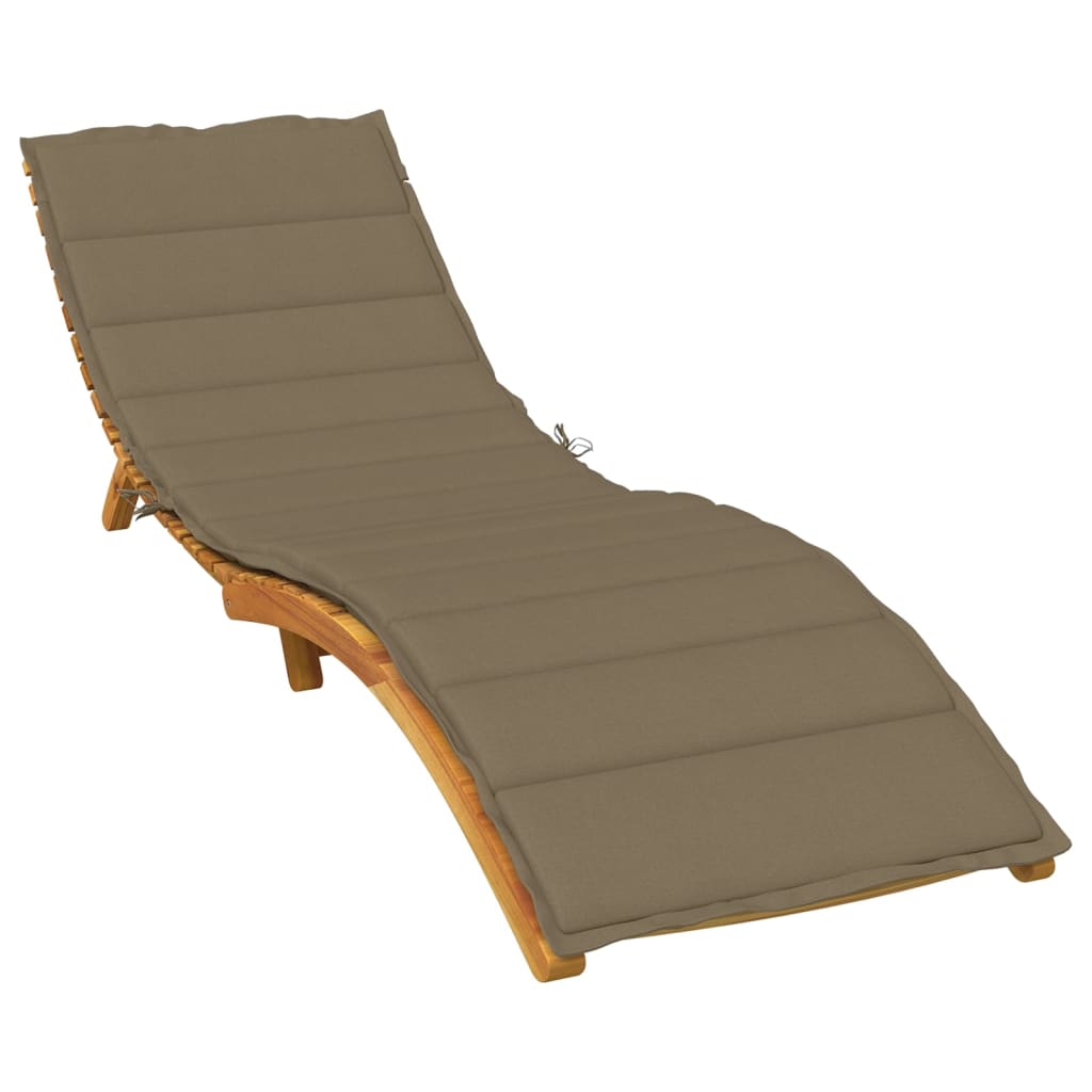 Image Coussin de chaise longue taupe mélangé 200x70x4 cm tissu | Xios Store SNC vidaXL Xios Store SNC
