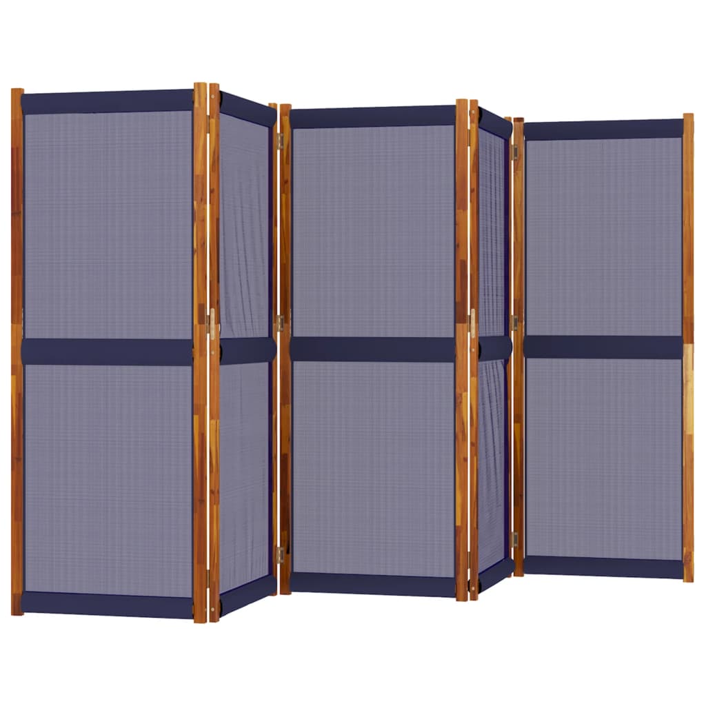 Cloison de séparation 5 panneaux bleu foncé 350x180 cm Séparateurs de pièces vidaXL   