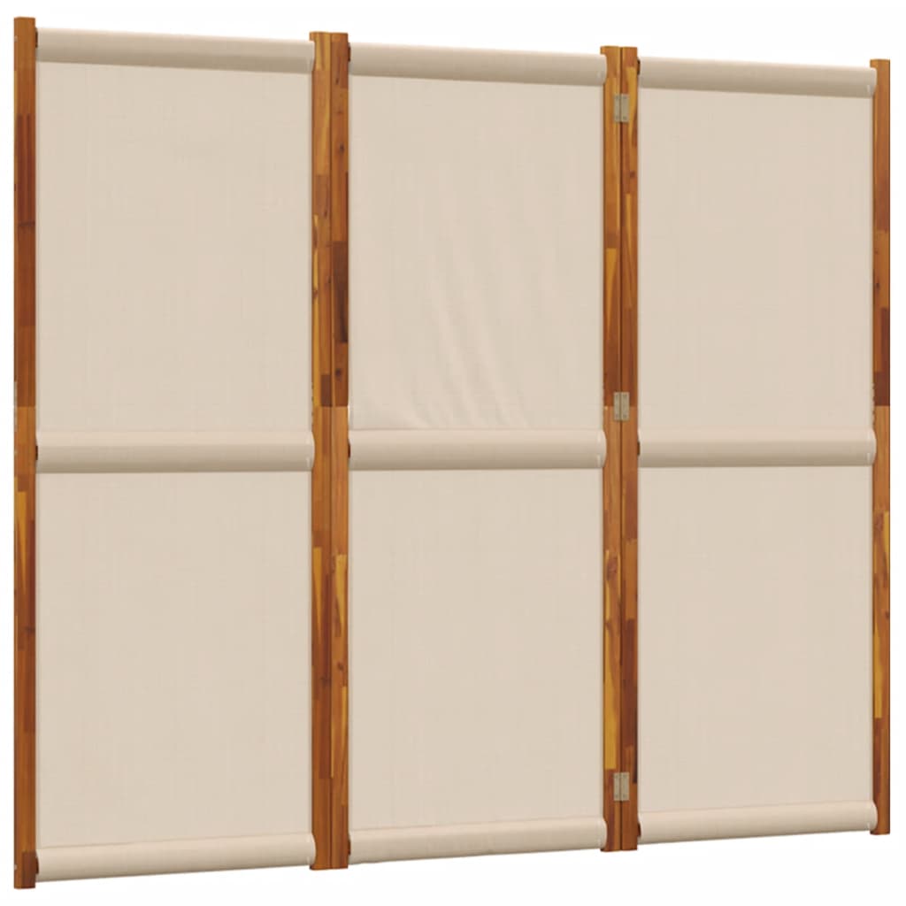 Cloison de séparation 3 panneaux taupe 210x180 cm Séparateurs de pièces vidaXL   