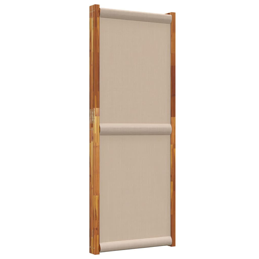 Cloison de séparation 3 panneaux taupe 210x180 cm Séparateurs de pièces vidaXL   