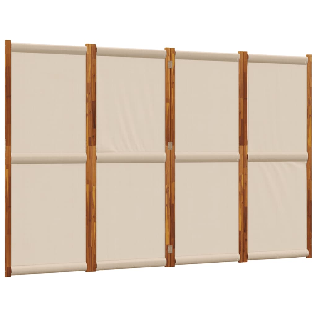 Cloison de séparation 4 panneaux taupe 280x180 cm Séparateurs de pièces vidaXL   