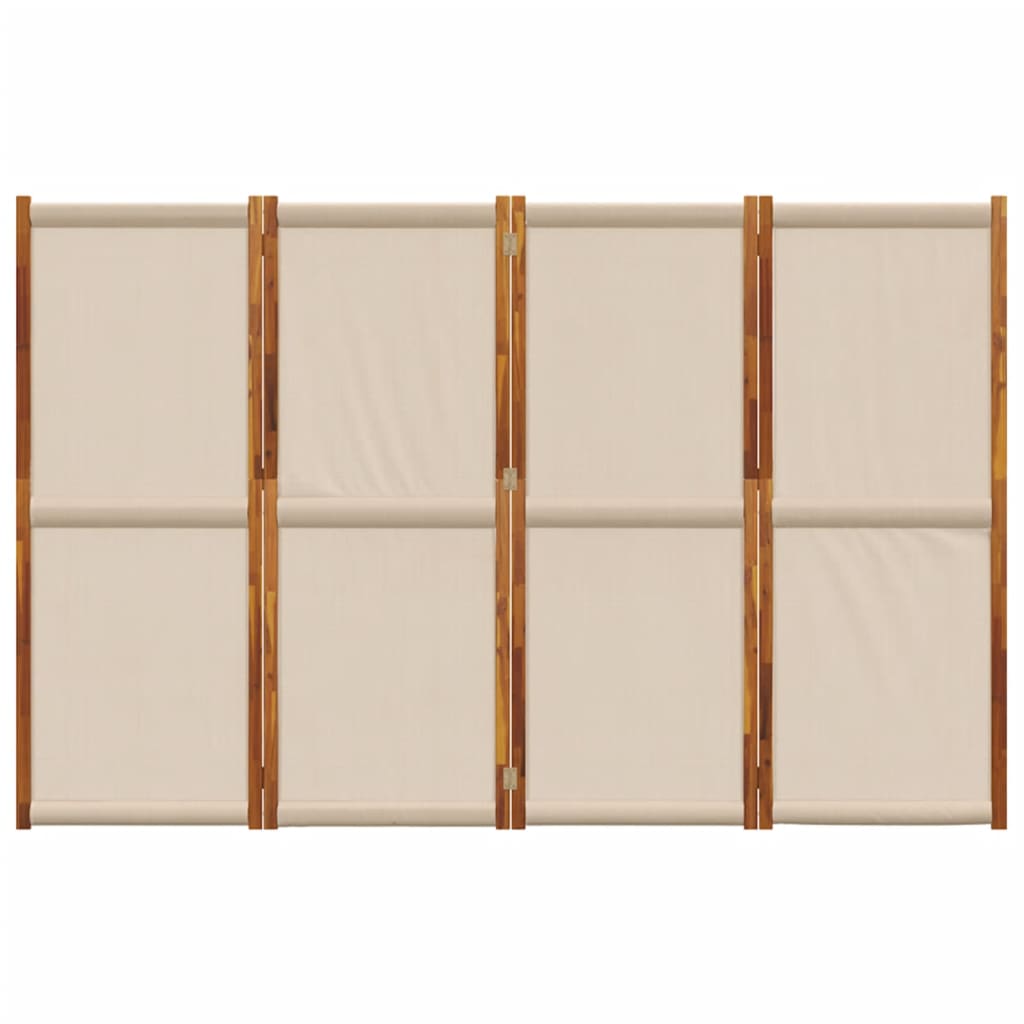 Cloison de séparation 4 panneaux taupe 280x180 cm Séparateurs de pièces vidaXL   