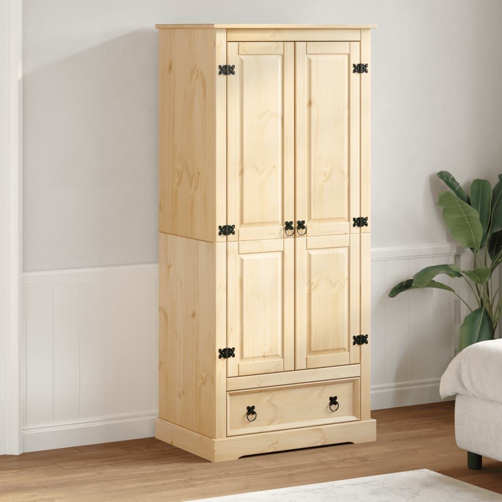 Garde-robe Corona 76x50x170 cm bois de pin massif Armoires vidaXL