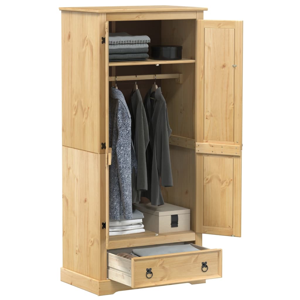 Garde-robe Corona 76x50x170 cm bois de pin massif Armoires vidaXL