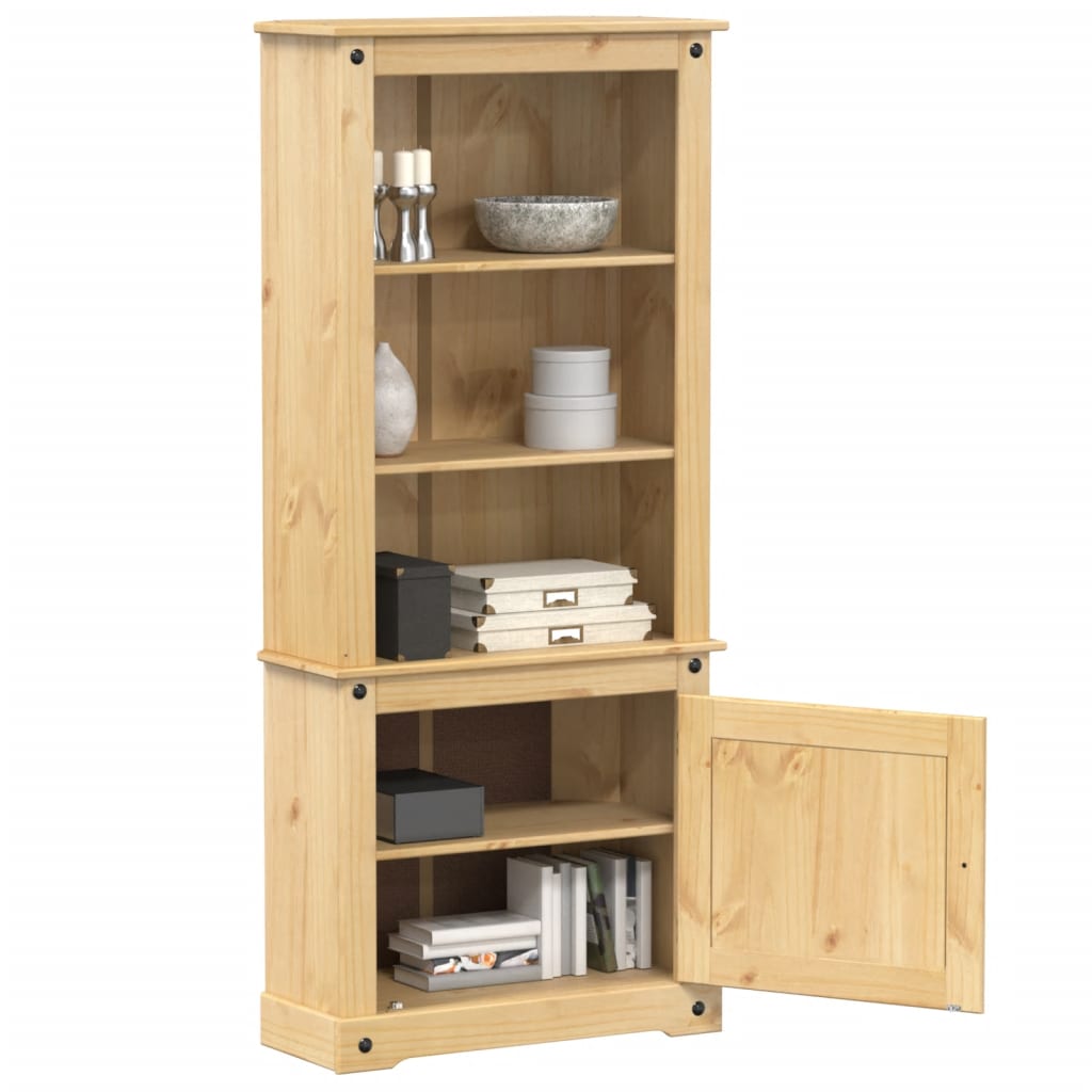 Buffet haut Corona 74x38x170 cm bois de pin massif, Xios Store SNC