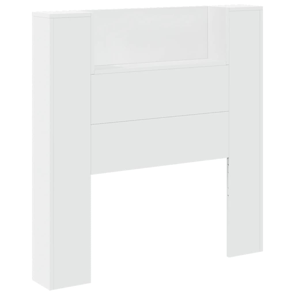 Image Armoire tête de lit avec LED blanc 100x16,5x103,5 cm | Xios Store SNC vidaXL Xios Store SNC