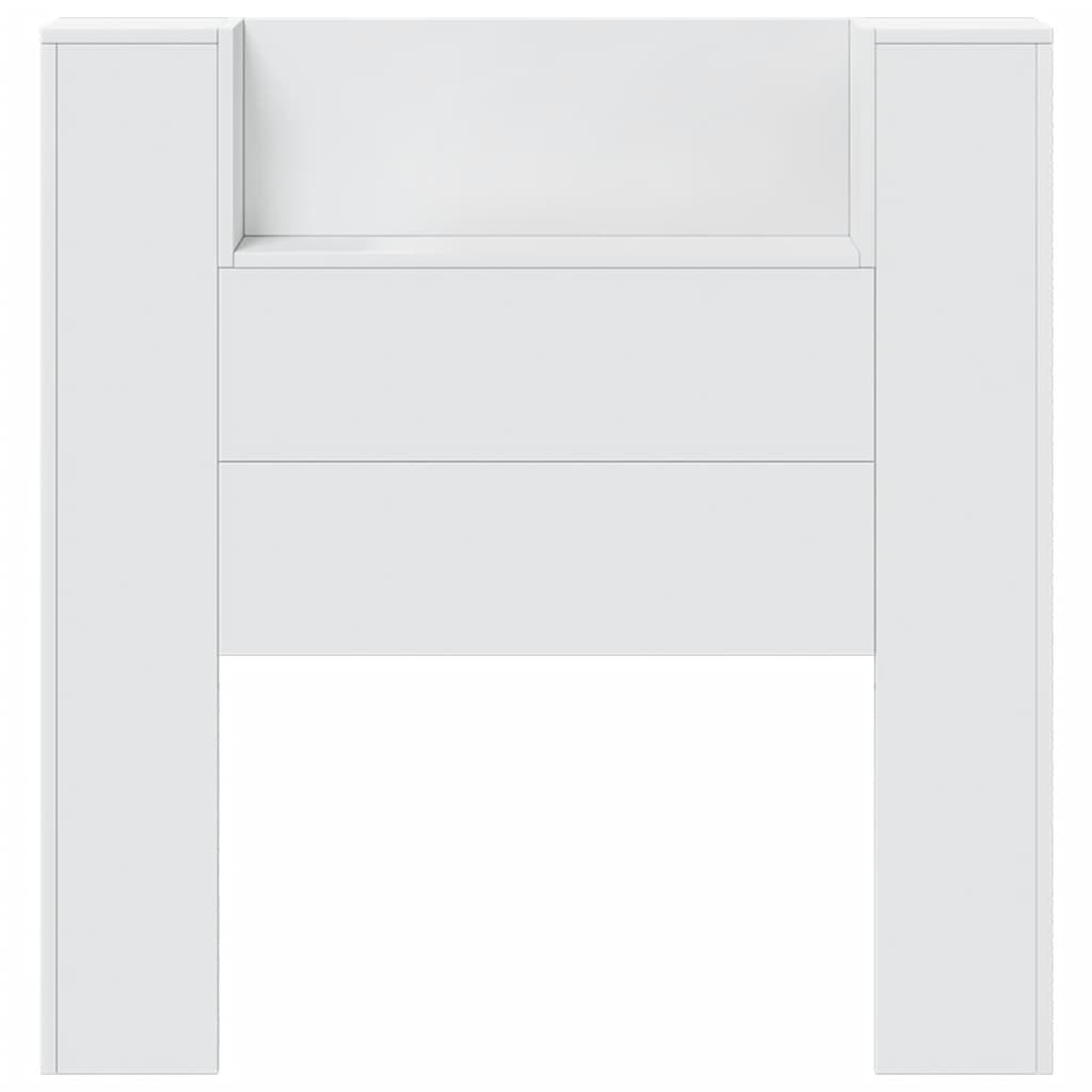 Image Armoire tête de lit avec LED blanc 100x16,5x103,5 cm | Xios Store SNC vidaXL Xios Store SNC