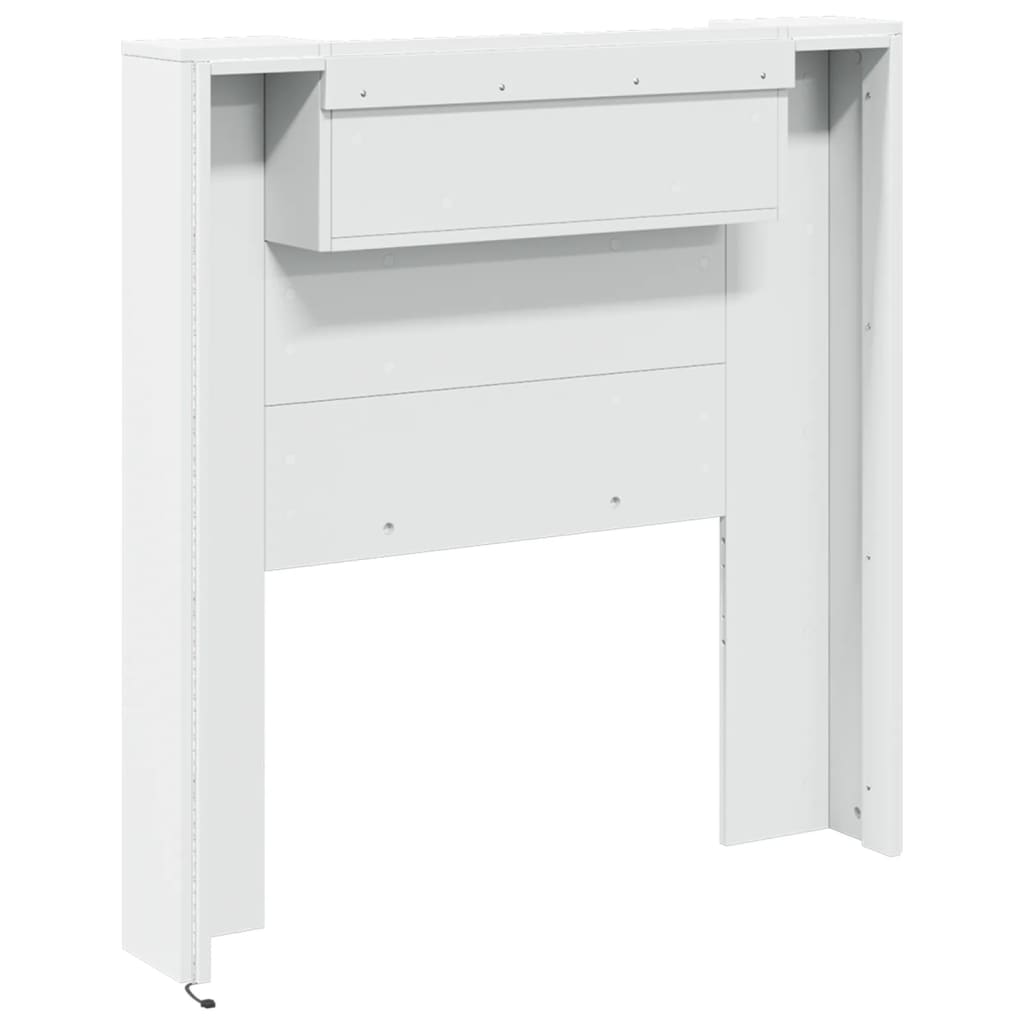 Image Armoire tête de lit avec LED blanc 100x16,5x103,5 cm | Xios Store SNC vidaXL Xios Store SNC