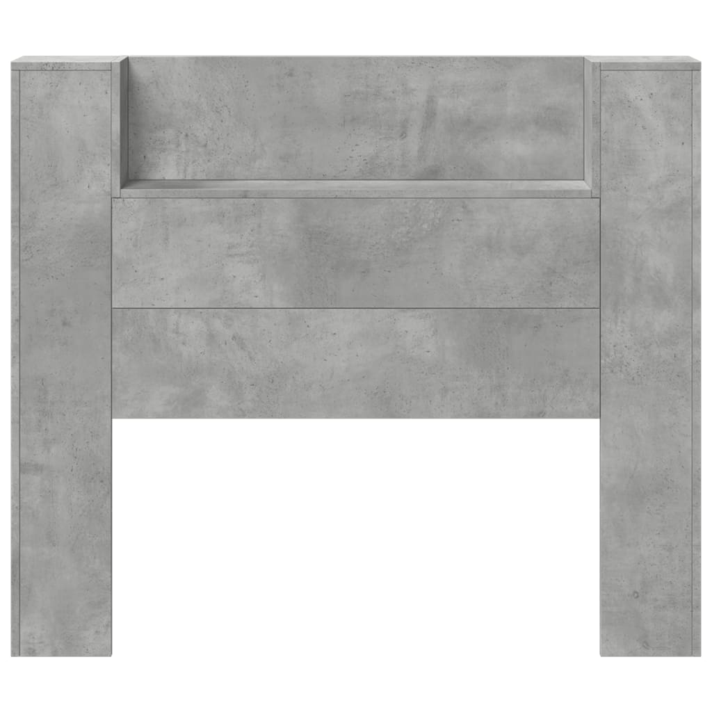 Image Armoire tête de lit avec LED gris béton 120x16,5x103,5 cm | Xios Store SNC vidaXL Xios Store SNC