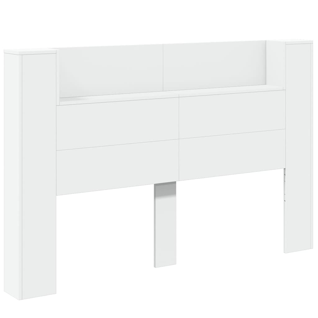 Image Armoire tête de lit avec LED blanc 160x16,5x103,5 cm | Xios Store SNC vidaXL Xios Store SNC