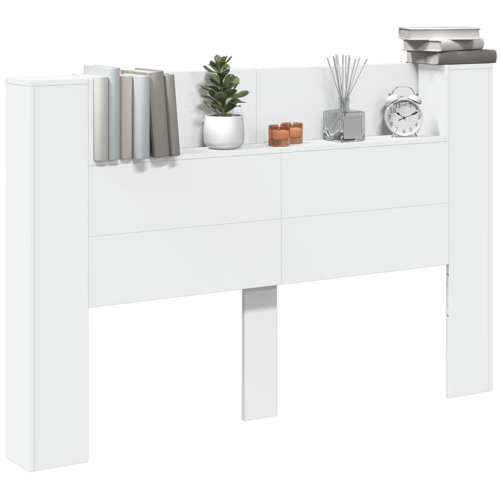 Image Armoire tête de lit avec LED blanc 160x16,5x103,5 cm | Xios Store SNC vidaXL Xios Store SNC