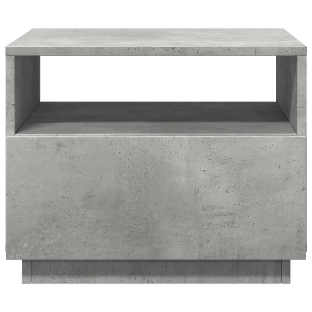 Table basse avec lumières LED gris béton 50x49x40 cm Tables basses vidaXL   