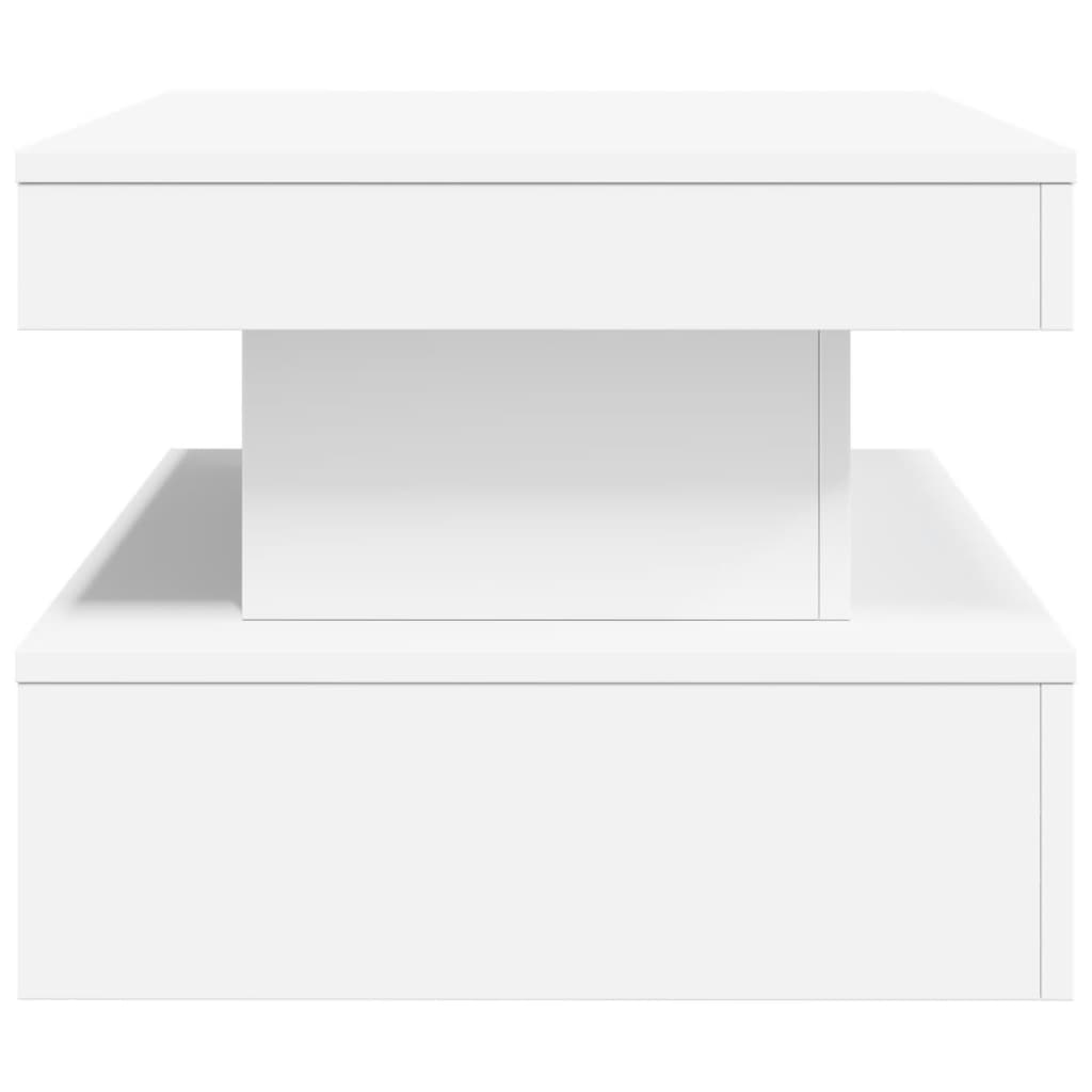 Table basse avec lumières LED blanc 90x50x40 cm Tables basses vidaXL   