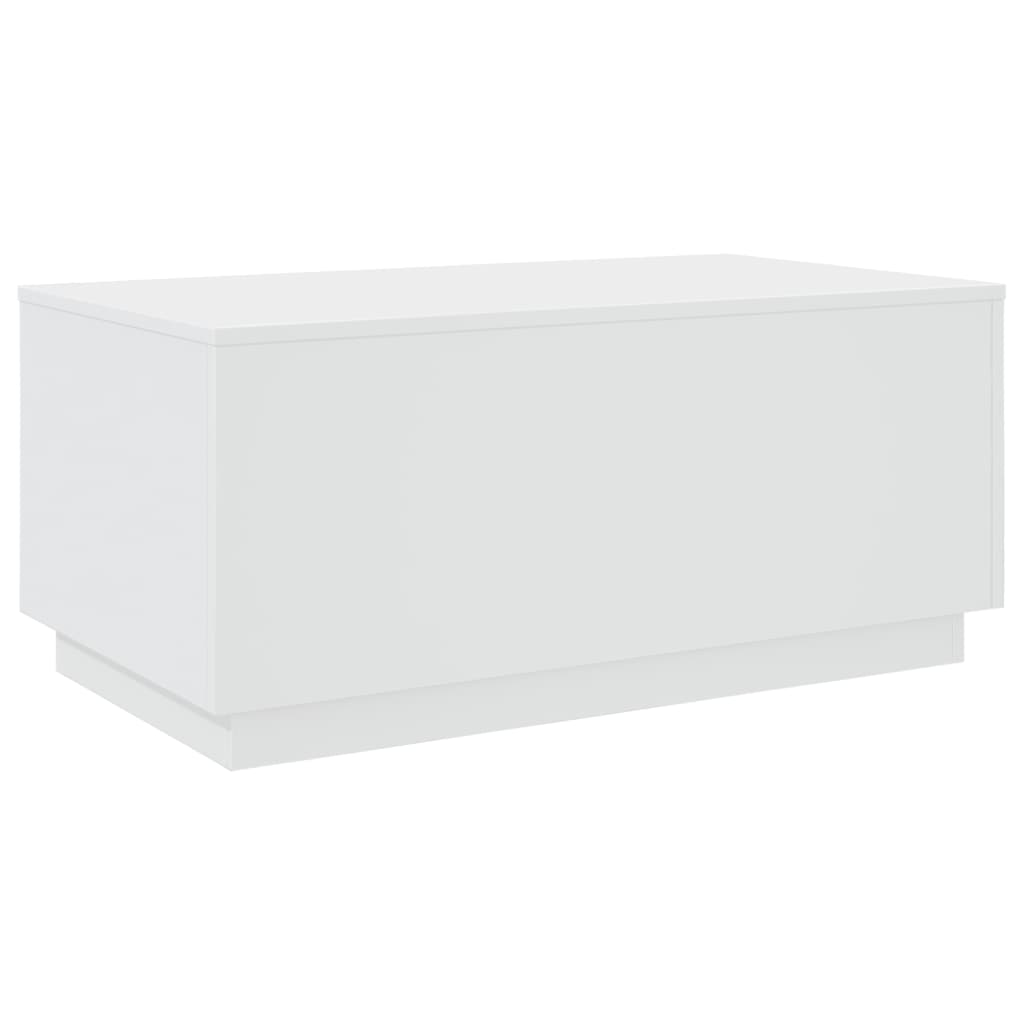 Table basse avec lumières LED blanc 90x50x40 cm Tables basses vidaXL   