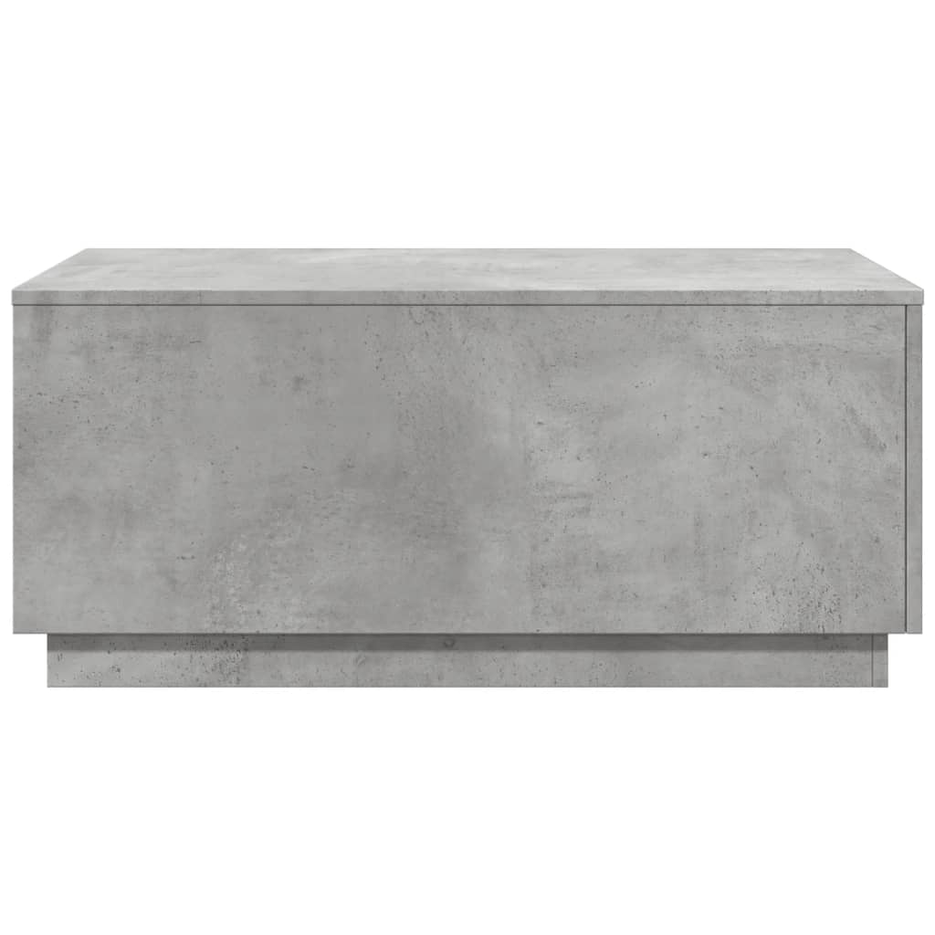 Table basse avec lumières LED gris béton 90x50x40 cm Tables basses vidaXL   