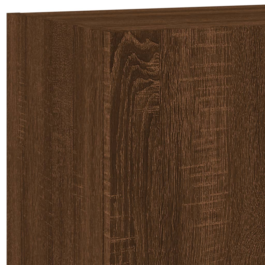 Unités murales TV 6 pcs chêne marron bois d'ingénierie Meubles TV vidaXL   