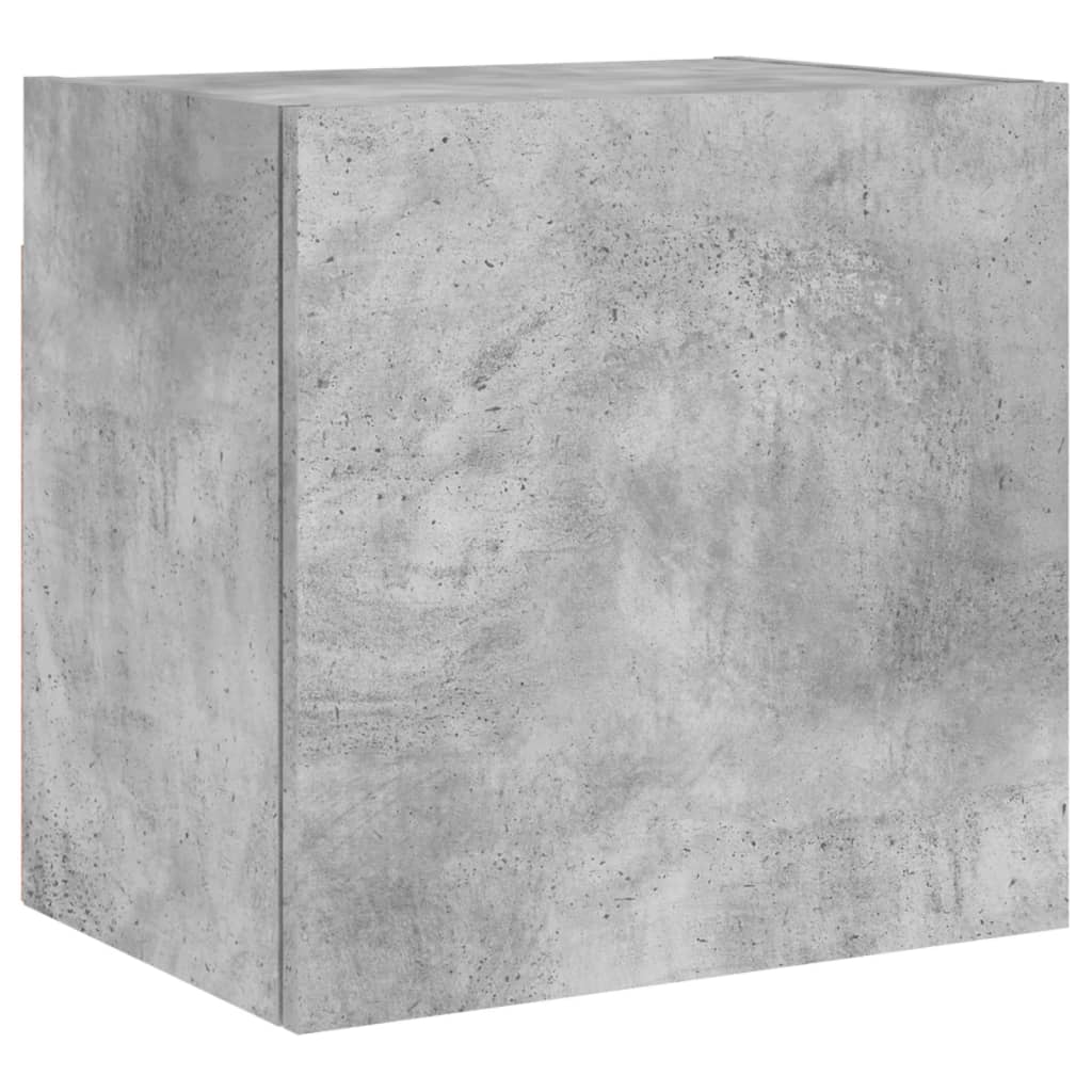 Unités murales TV 6 pcs gris béton bois d'ingénierie Meubles TV vidaXL