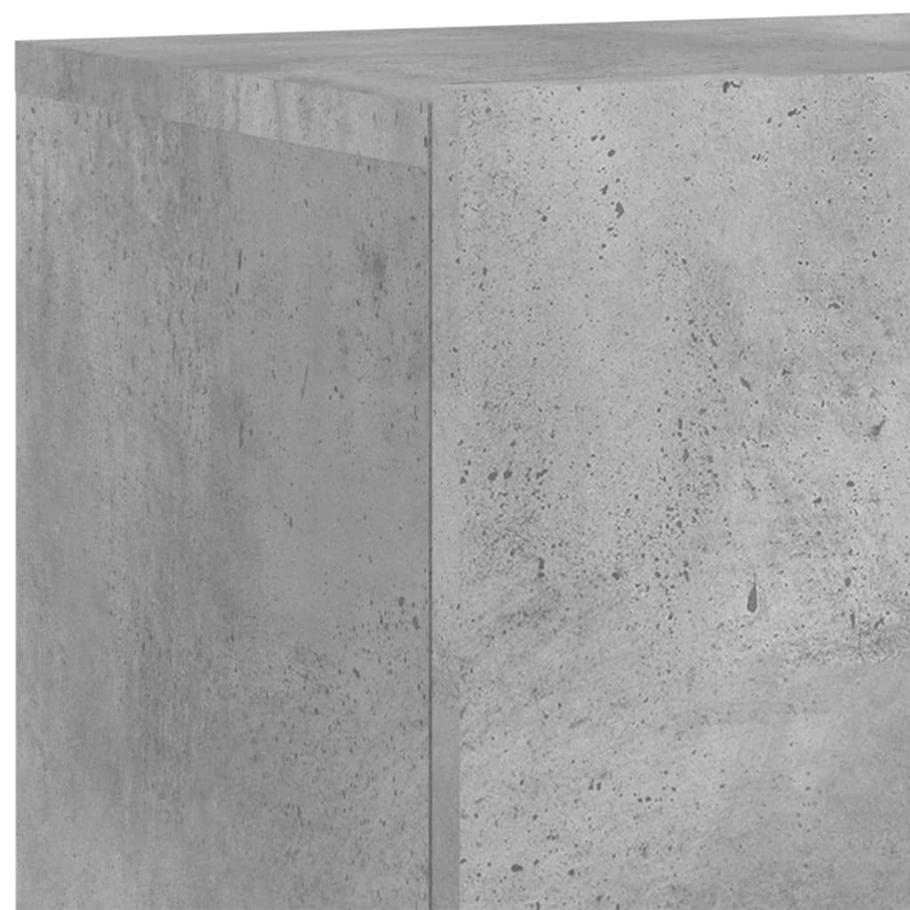 Unités murales TV 6 pcs gris béton bois d'ingénierie Meubles TV vidaXL