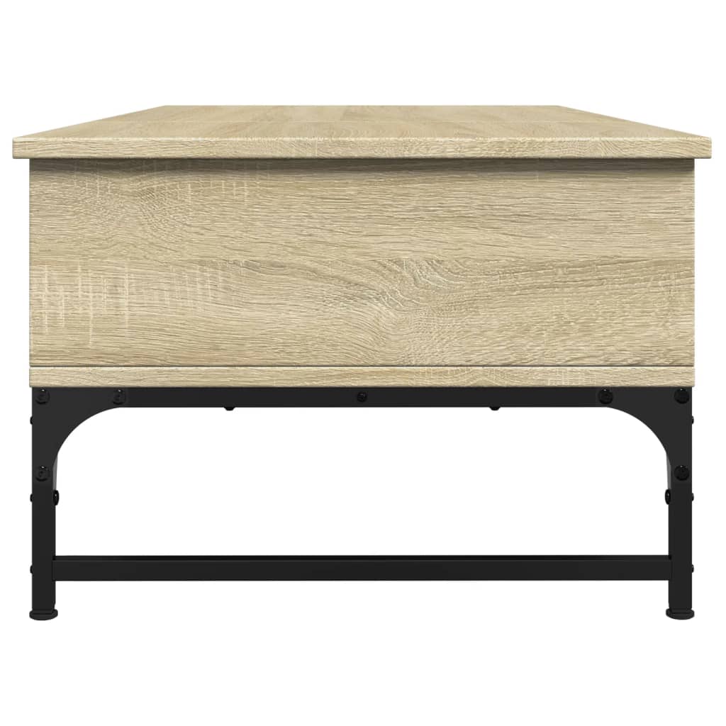 Table basse chêne sonoma 100x50x35cm bois d'ingénierie et métal Tables basses vidaXL   