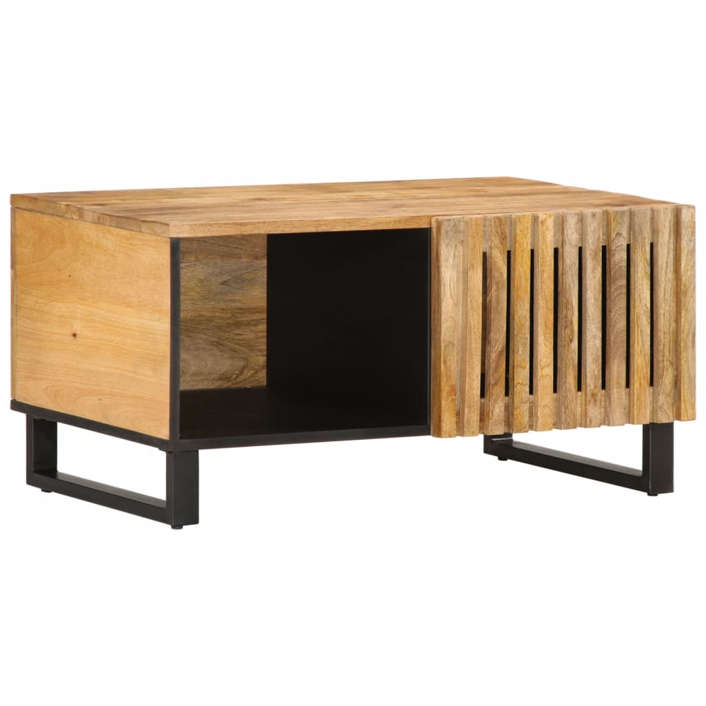 Table basse 80x51x40 cm bois de manguier massif brut Tables basses vidaXL   