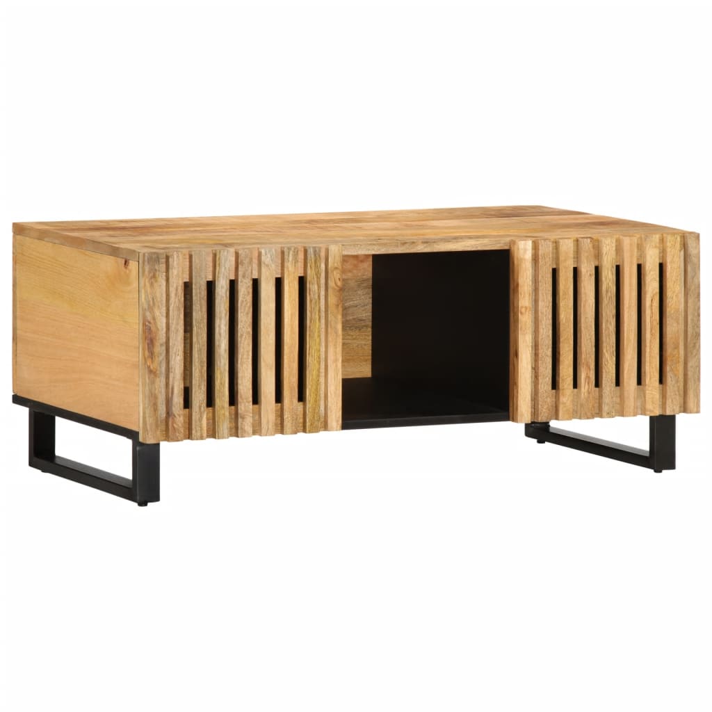 Table basse 100x55x40 cm bois de manguier massif brut Tables basses vidaXL   