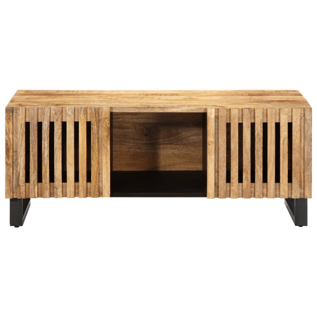 Table basse 100x55x40 cm bois de manguier massif brut Tables basses vidaXL   