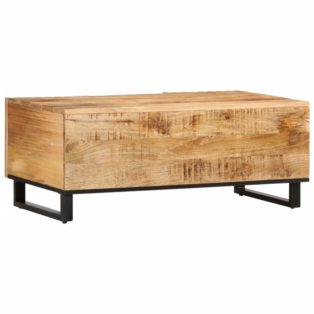 Table basse 100x55x40 cm bois de manguier massif brut Tables basses vidaXL   