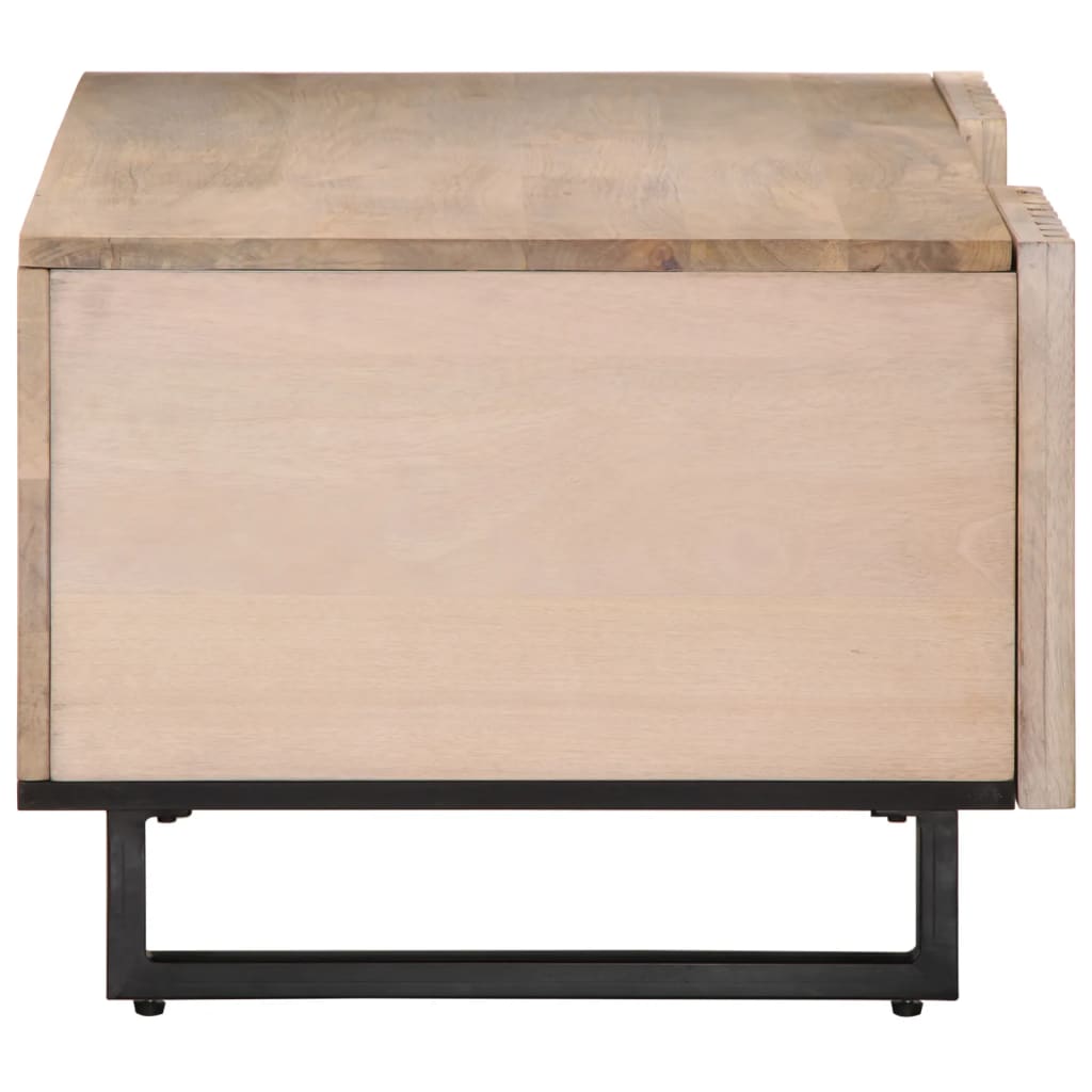 Table basse blanc 100x55x40 cm bois de manguier massif Tables basses vidaXL   