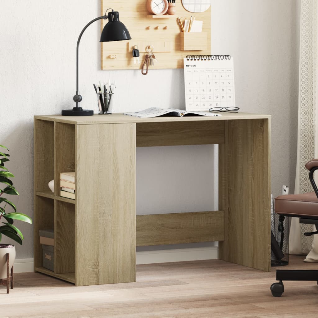 Bureau chêne sonoma 102x50x75 cm bois d'ingénierie Bureaux vidaXL   