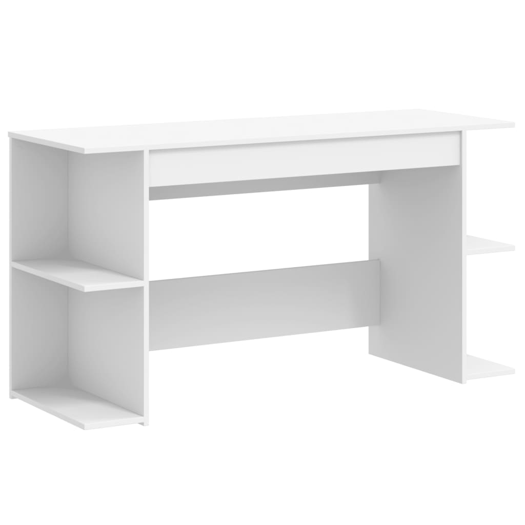 Bureau blanc 140x50x75 cm bois d'ingénierie Bureaux vidaXL   