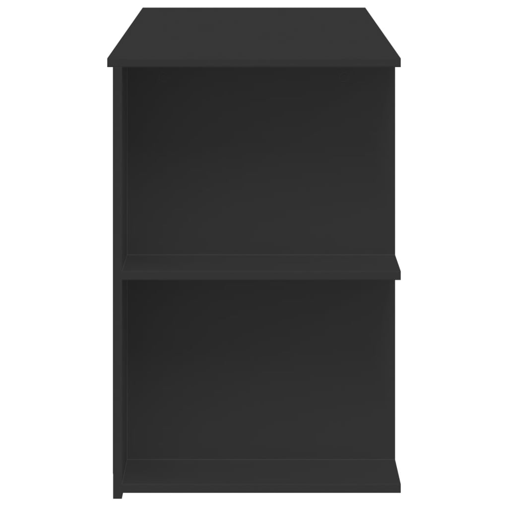 Bureau noir 140x50x75 cm bois d'ingénierie - Xios Store SNC