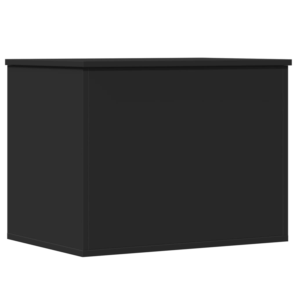 Boîte de rangement noir 60x42x46 cm bois d'ingénierie Coffres de rangement vidaXL