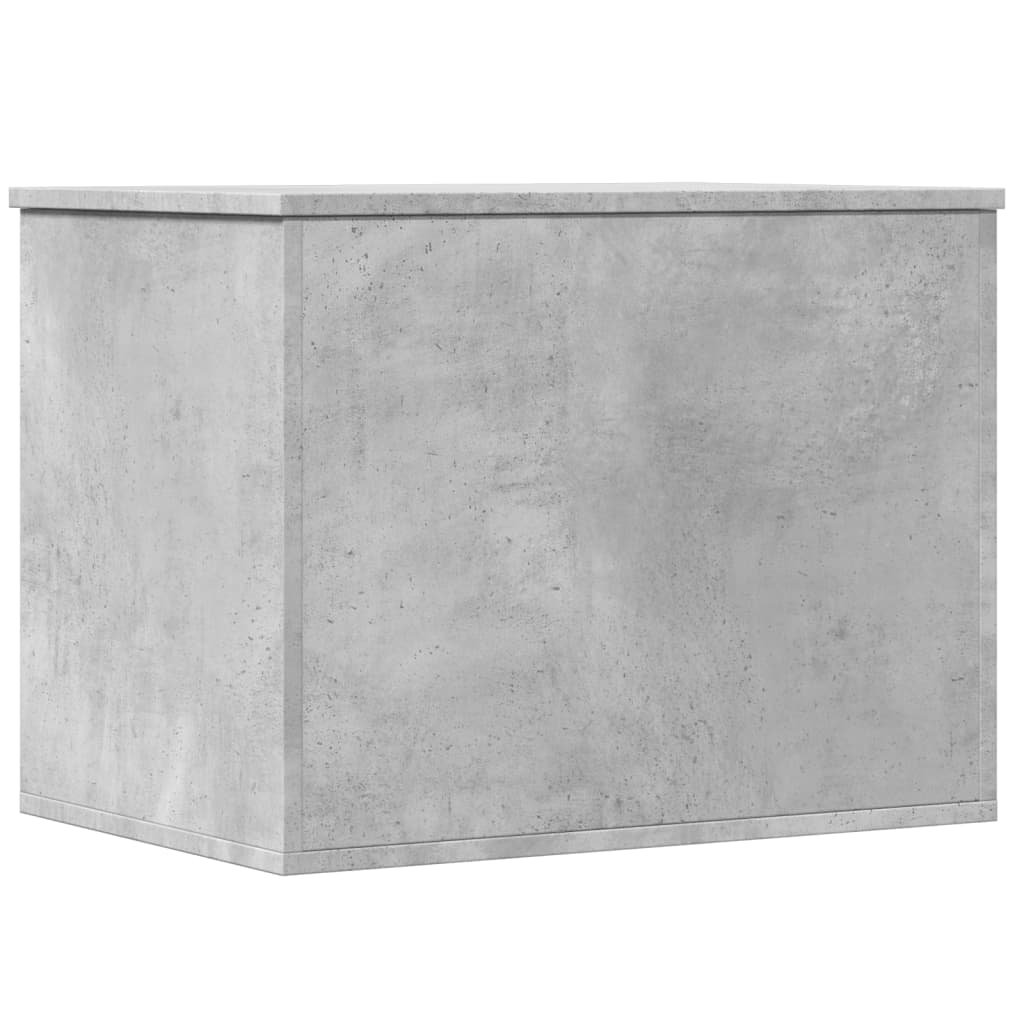 Boîte de rangement gris béton 60x42x46 cm bois d'ingénierie Coffres de rangement vidaXL