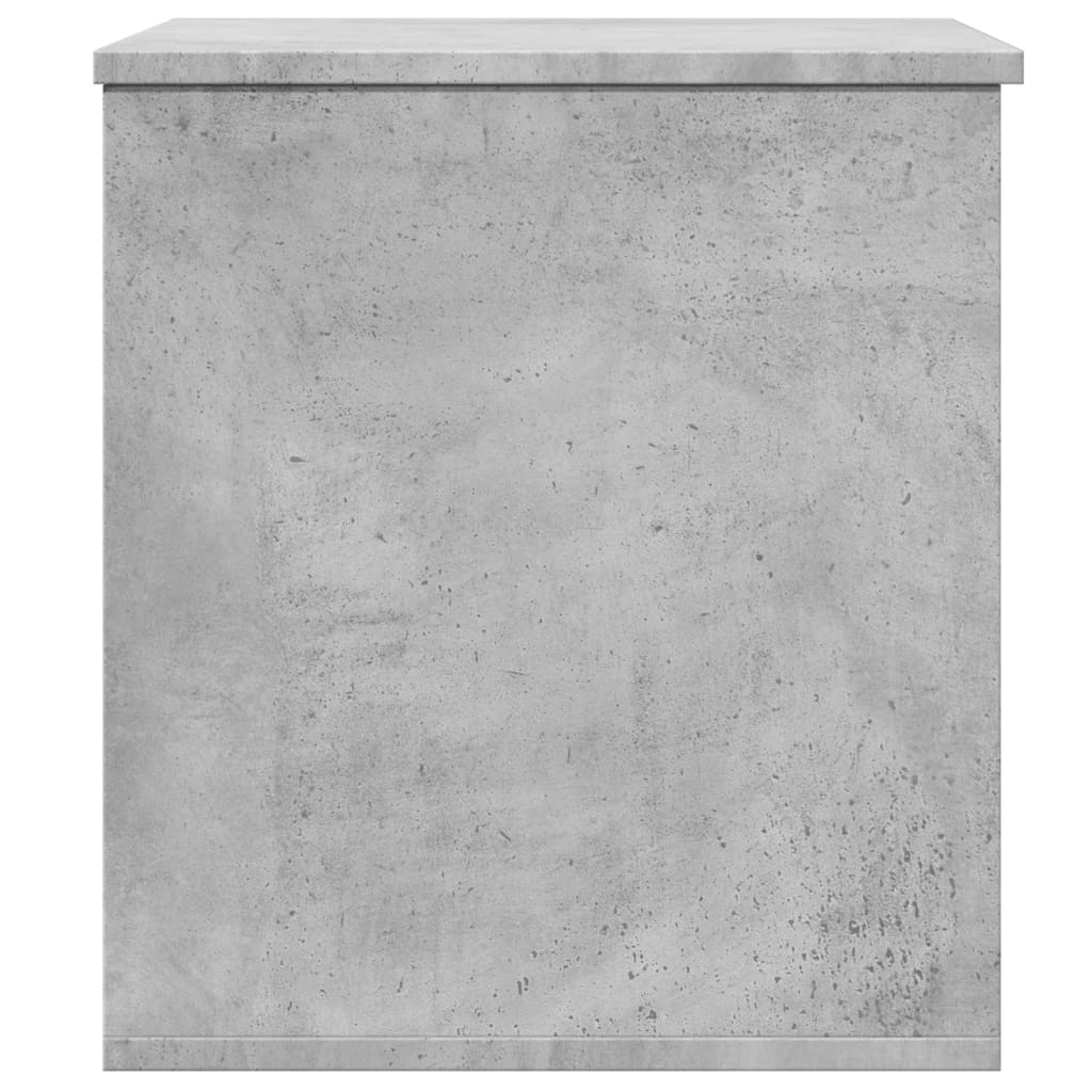 Boîte de rangement gris béton 60x42x46 cm bois d'ingénierie Coffres de rangement vidaXL