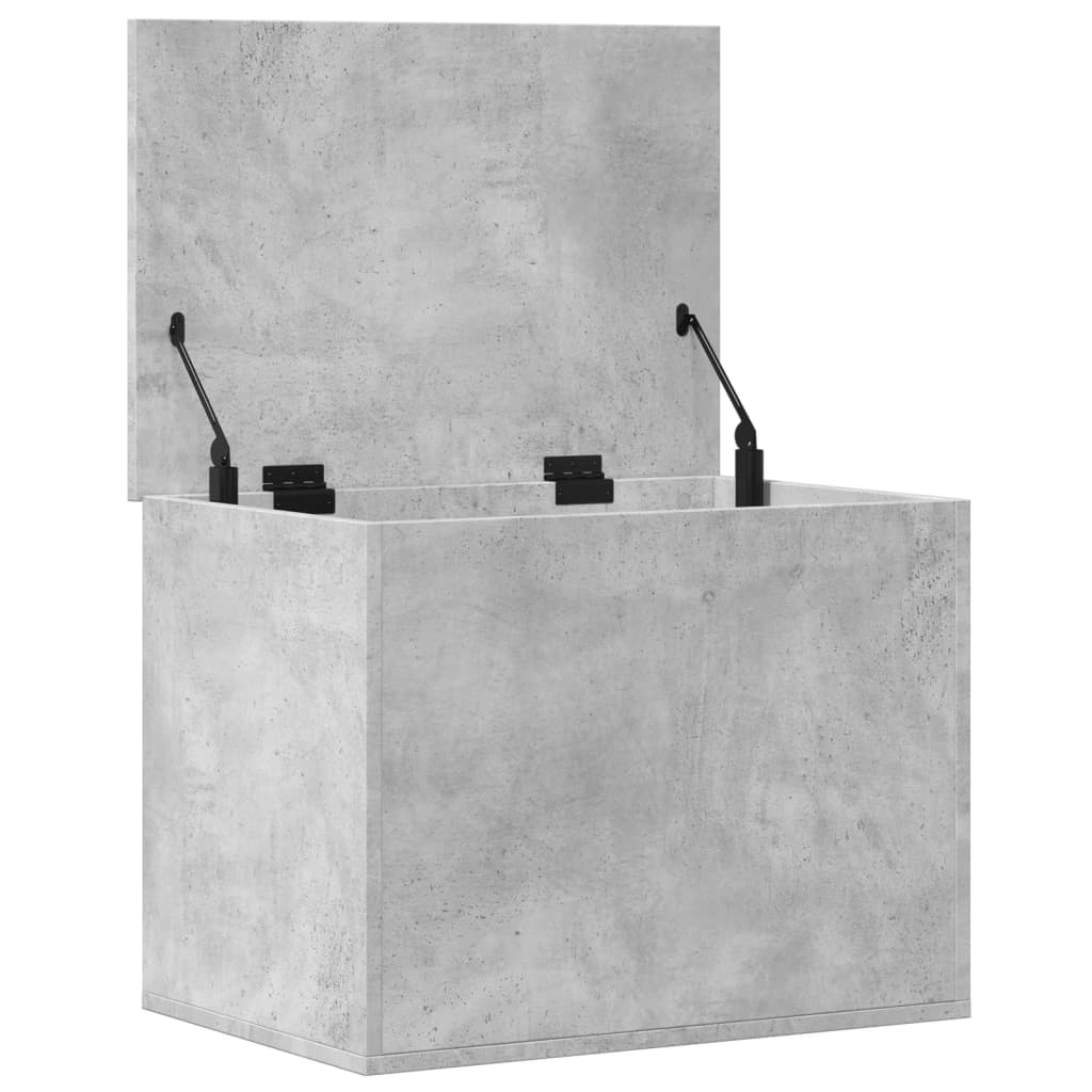 Boîte de rangement gris béton 60x42x46 cm bois d'ingénierie Coffres de rangement vidaXL