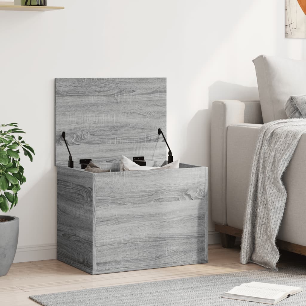 Boîte de rangement sonoma gris 60x42x46 cm bois d'ingénierie Coffres de rangement vidaXL